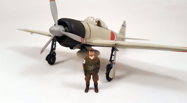 Tamiya 1 48 Scale A6M2 Zero And Kit Figure Saburo Sakai S Biography